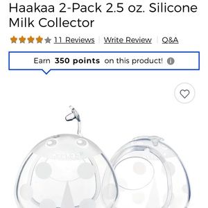 Haakaa 2-Pack 2.5 oz. Silicone Milk Collector